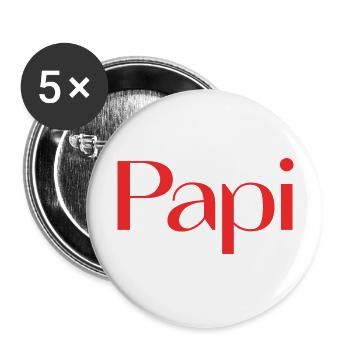 GRANDPA. GRANDPA. FATHER's DAY. HAPPY BIRTHDAY GRANDPA - Buttons large 2.2''/56 mm (5-pack) - white - Front