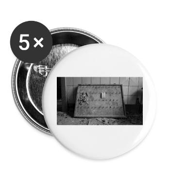 Urbex Photographie | Enregistrement pour Urbexer - Lot de 5 grands badges (56 mm) - blanc - Devant