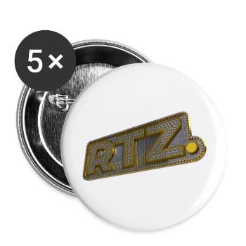 RTZ - Buttons large 2.2''/56 mm (5-pack) - white - Front