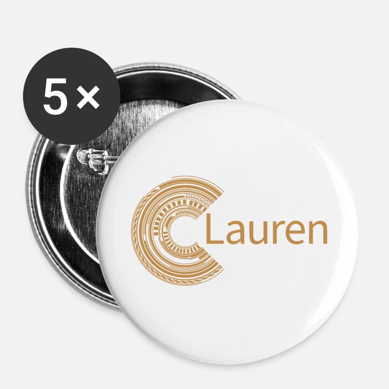 For Lauren - Buttons large 2.2''/56 mm (5-pack) - white