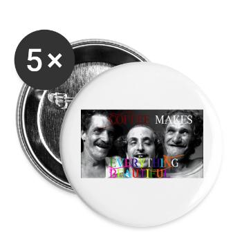 Insane Whitakers - Buttons groß 56 mm (5er Pack) - Weiß - Vorne