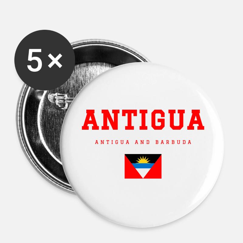 Antigua - Buttons large 2.2''/56 mm (5-pack) - white