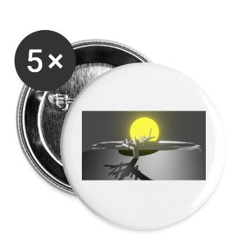 Landschaft - Buttons groß 56 mm (5er Pack) - Weiß - Vorne
