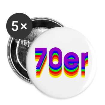 70s - Buttons large 2.2''/56 mm (5-pack) - white - Front