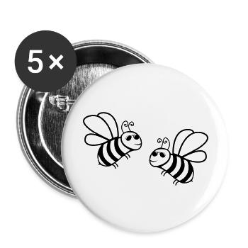 Bee Sunglasses 2 - Buttons large 2.2''/56 mm (5-pack) - white - Front