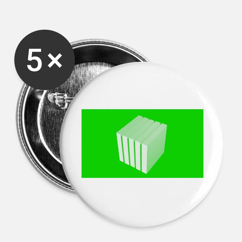 Cube - Buttons large 2.2''/56 mm (5-pack) - white