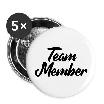 Équipier - Lot de 5 grands badges (56 mm) - blanc - Devant