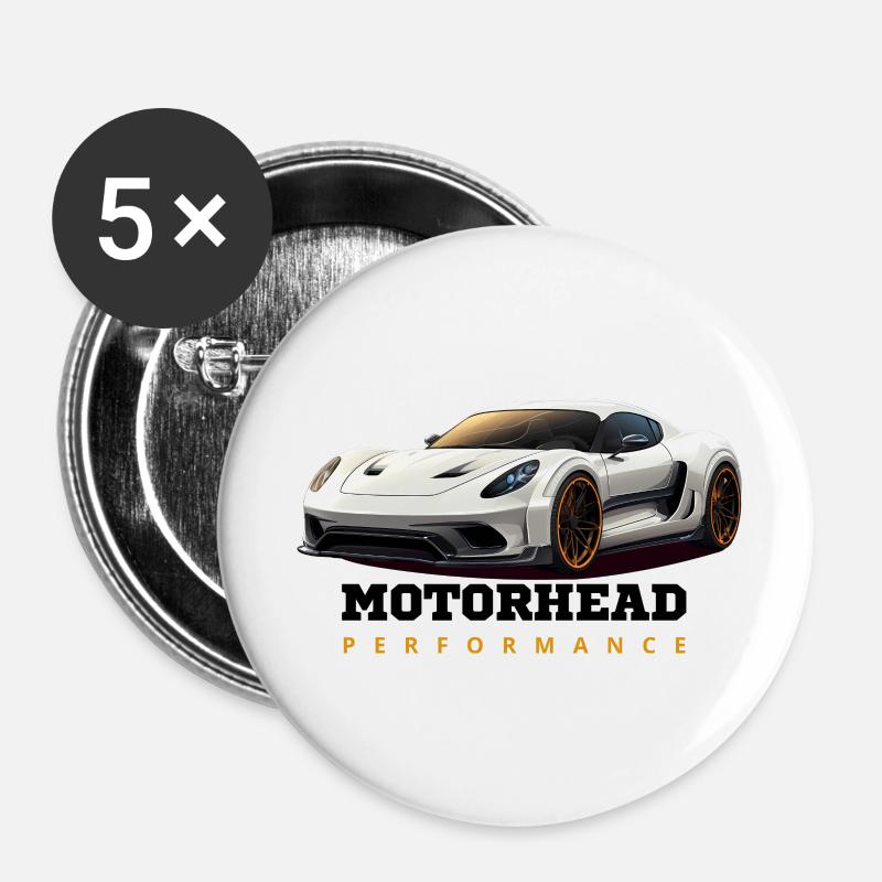 Motor head - Buttons large 2.2''/56 mm (5-pack) - white