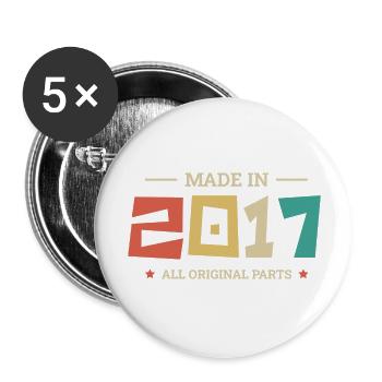 Legendary since 2017 Original 2017 - Buttons large 2.2''/56 mm (5-pack) - white - Front