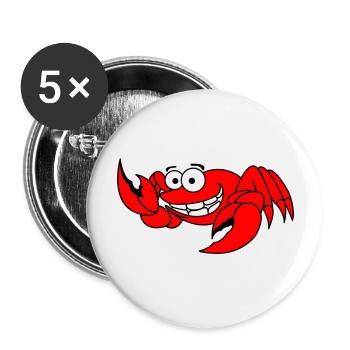 cancer - Lot de 5 grands badges (56 mm) - blanc - Devant
