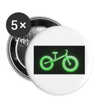 Fahrrad - Buttons groß 56 mm (5er Pack) - Weiß - Vorne