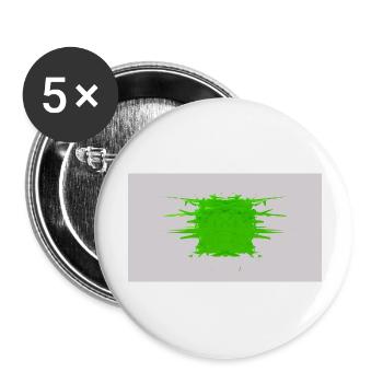 Cube d’éclat - Lot de 5 grands badges (56 mm) - blanc - Devant