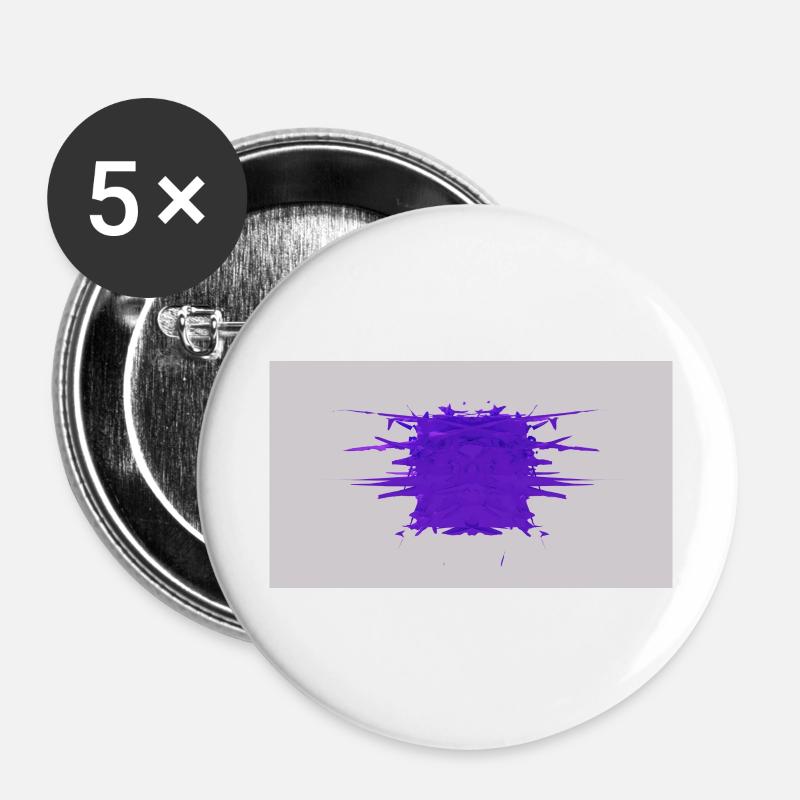 Sliver Cube - Buttons large 2.2''/56 mm (5-pack) - white