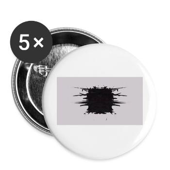 Cube d’éclat - Lot de 5 grands badges (56 mm) - blanc - Devant