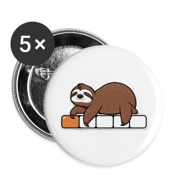 Une ronde de refroidissement - Lot de 5 grands badges (56 mm) - blanc - Devant
