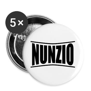 t-shirt Nunzio t-shirt idée cadeau - Lot de 5 grands badges (56 mm) - blanc - Devant