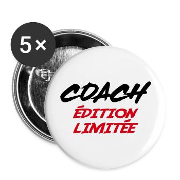 COACH Limitierte Auflage - Buttons groß 56 mm (5er Pack) - Weiß - Vorne