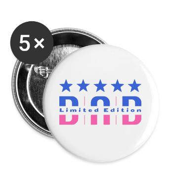 Papa Édition Limitée - Lot de 5 grands badges (56 mm) - blanc - Devant