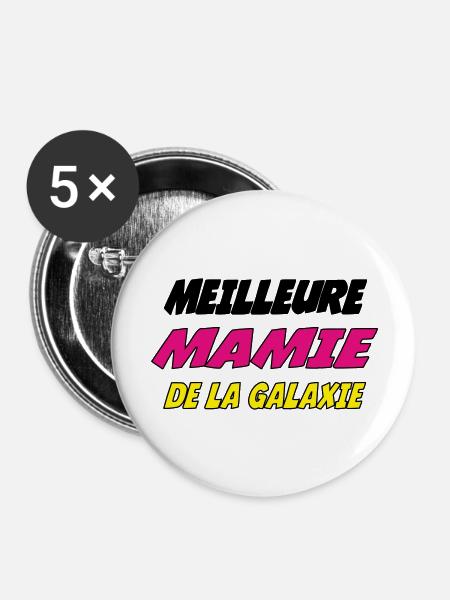 BEST GRANNY IN THE GALAXY - Buttons large 2.2''/56 mm (5-pack) - white