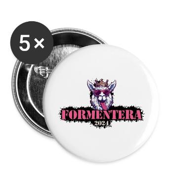 Formentera 2024 Alpaca - Buttons large 2.2''/56 mm (5-pack) - white - Front