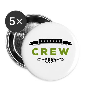 crew - Buttons groß 56 mm (5er Pack) - Weiß - Vorne