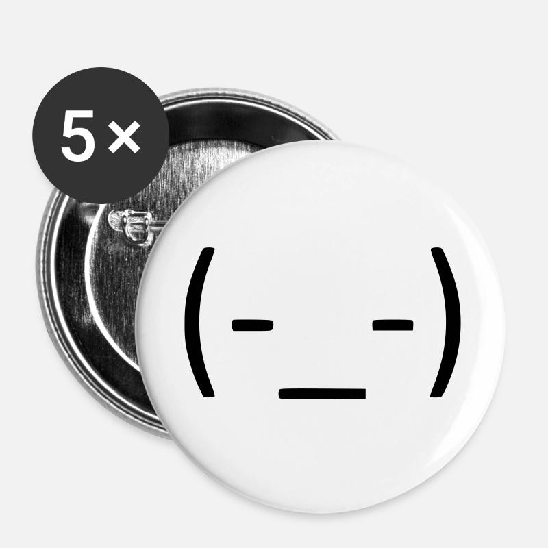 Just keep calm! 😑 - Buttons large 2.2''/56 mm (5-pack) - white
