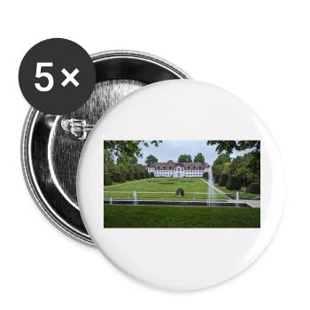 Stadtbibliothek Kempten im Allgäu - Buttons groß 56 mm (5er Pack) - Weiß - Vorne