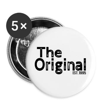 L’original est. 1995 - Design parent amusant - Lot de 5 grands badges (56 mm) - blanc - Devant