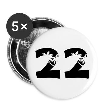 22 - Buttons large 2.2''/56 mm (5-pack) - white - Front
