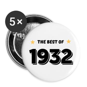 Best of 1932 - Buttons large 2.2''/56 mm (5-pack) - white - Front
