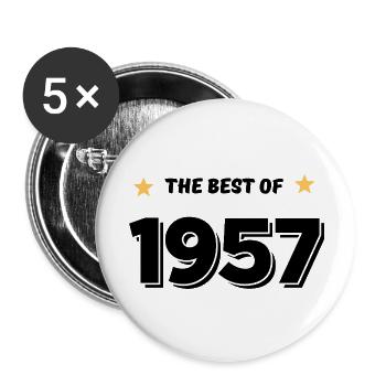 Best of 1957 - Buttons large 2.2''/56 mm (5-pack) - white - Front