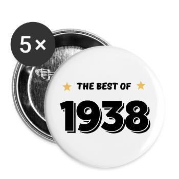 Das Beste von 1938 - Buttons groß 56 mm (5er Pack) - Weiß - Vorne