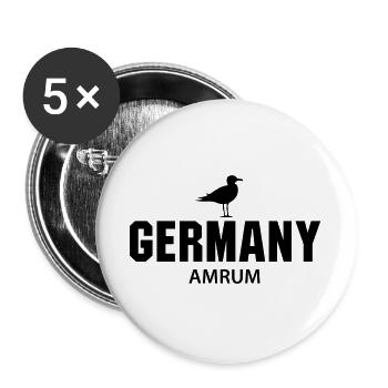 Amrum GERMANY - Buttons large 2.2''/56 mm (5-pack) - white - Front