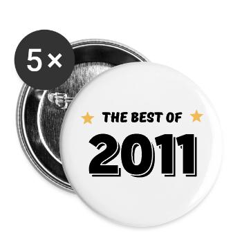 Das Beste aus 2011 - Buttons groß 56 mm (5er Pack) - Weiß - Vorne