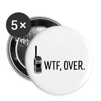 Was ist los? - Buttons groß 56 mm (5er Pack) - Weiß - Vorne
