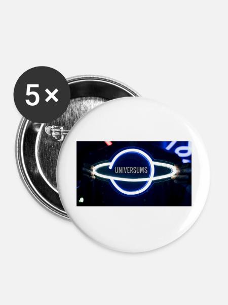 Universe - Buttons large 2.2''/56 mm (5-pack) - white