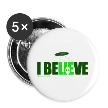i believe - Buttons large 2.2''/56 mm (5-pack) - white - Front