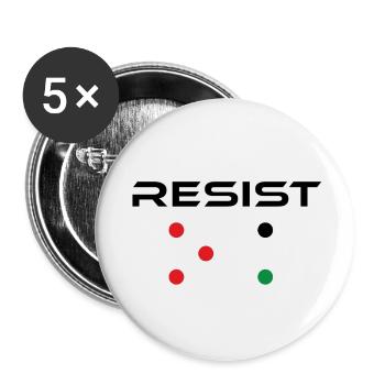 RESIST FP - Buttons large 2.2''/56 mm (5-pack) - white - Front