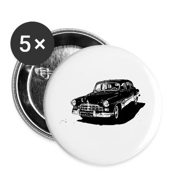 Classic Drive - Buttons large 2.2''/56 mm (5-pack) - white - Front