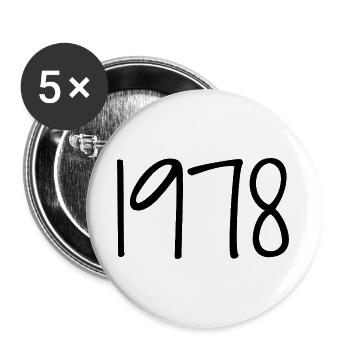 1978 Anniversary 1978 Legends Were Born in 1978 - Buttons large 2.2''/56 mm (5-pack) - white - Front