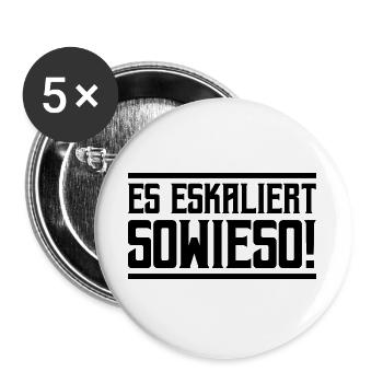 De toute façon, ça s’intensifie ! - Lot de 5 grands badges (56 mm) - blanc - Devant
