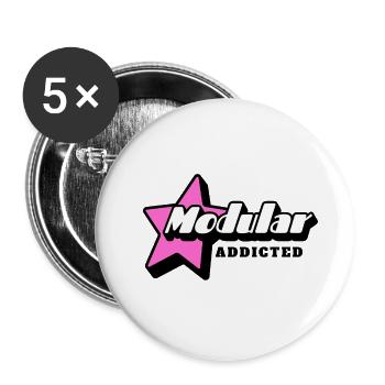 Modular Addicted Synthesizer - Buttons large 2.2''/56 mm (5-pack) - white - Front