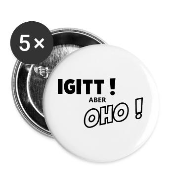 Yuck, but mighty - Buttons large 2.2''/56 mm (5-pack) - white - Front