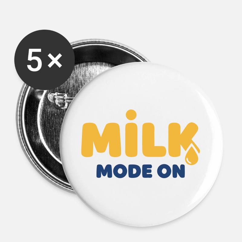Active Milk Mode - Buttons large 2.2''/56 mm (5-pack) - white