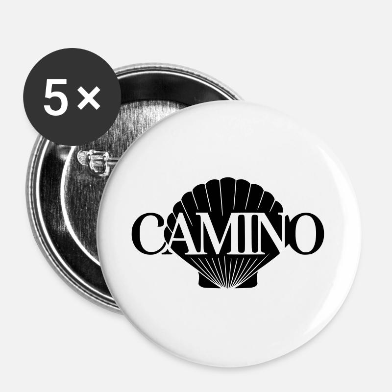 Camino Shell - Buttons groß 56 mm (5er Pack) - Weiß