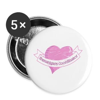 Streiche-Koordinatorin St. Patrick's Day  - Buttons groß 56 mm (5er Pack) - Weiß - Vorne