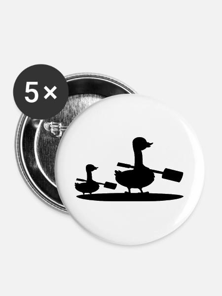 Stand-up-Paddeln, SUP Goose - Buttons groß 56 mm (5er Pack) - Weiß