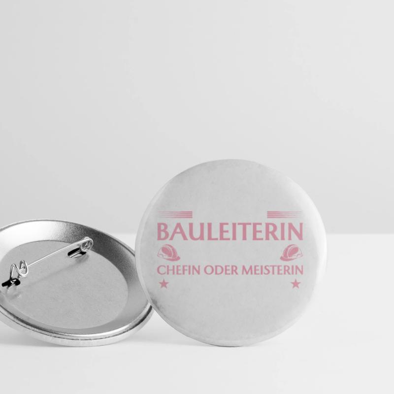 Chef de construction ou maître constructeur - Constructeur Lot de 5 grands badges (56 mm)