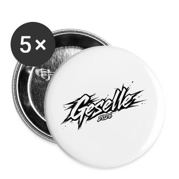 Compagnon 2026 - Lot de 5 grands badges (56 mm) - blanc - Devant