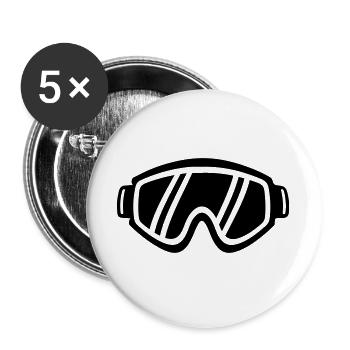 Ski goggles - Buttons large 2.2''/56 mm (5-pack) - white - Front